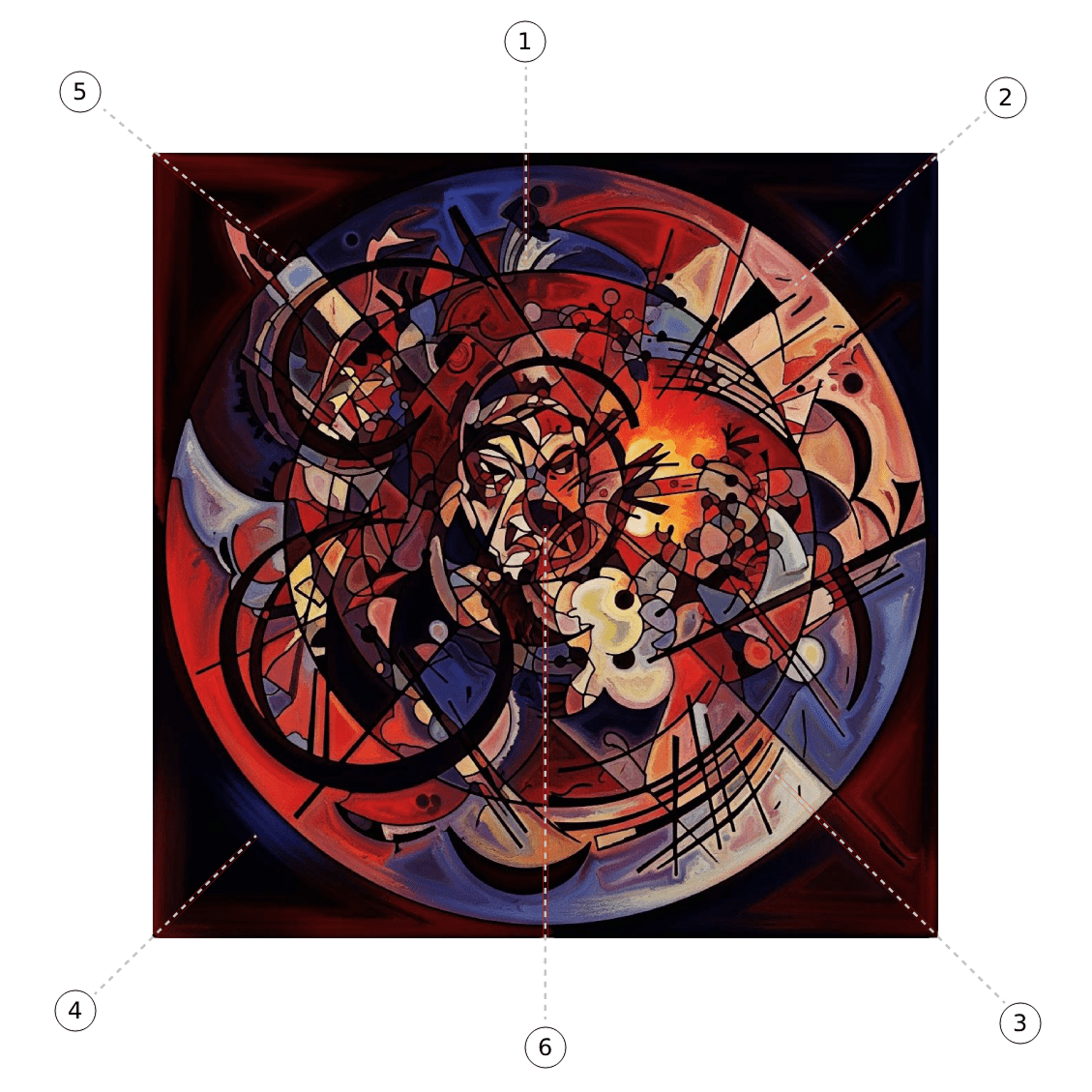 Kandinsky watch dial